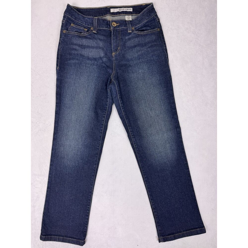 DKNY Jeans Womens Size 10 Straight Leg Dark Wash Denim Classic Fit